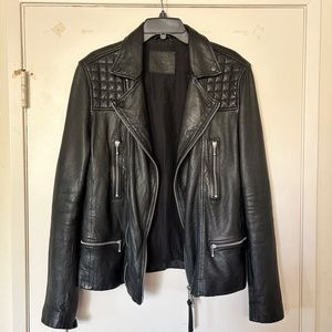 Allsaints Rowley Black leather Jacket
